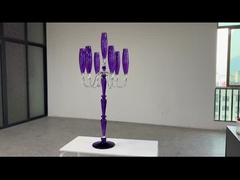 Nuovo candelabro di cristallo viola contraffatto